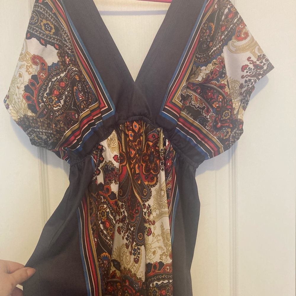 Print Shirt Dress/Blouse